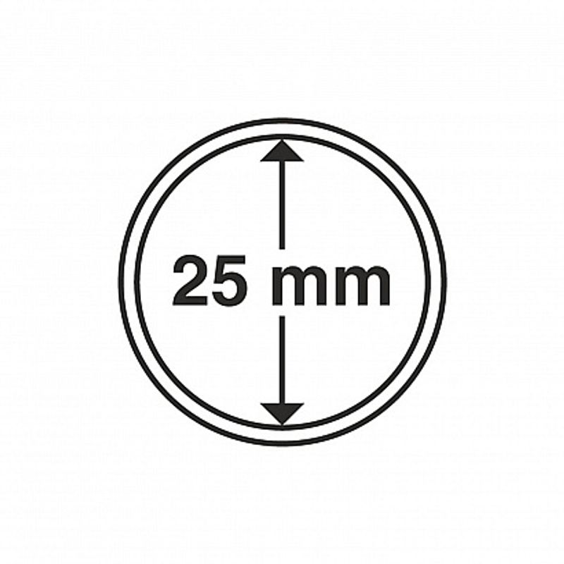 Myntkapsler runde - 10 stk